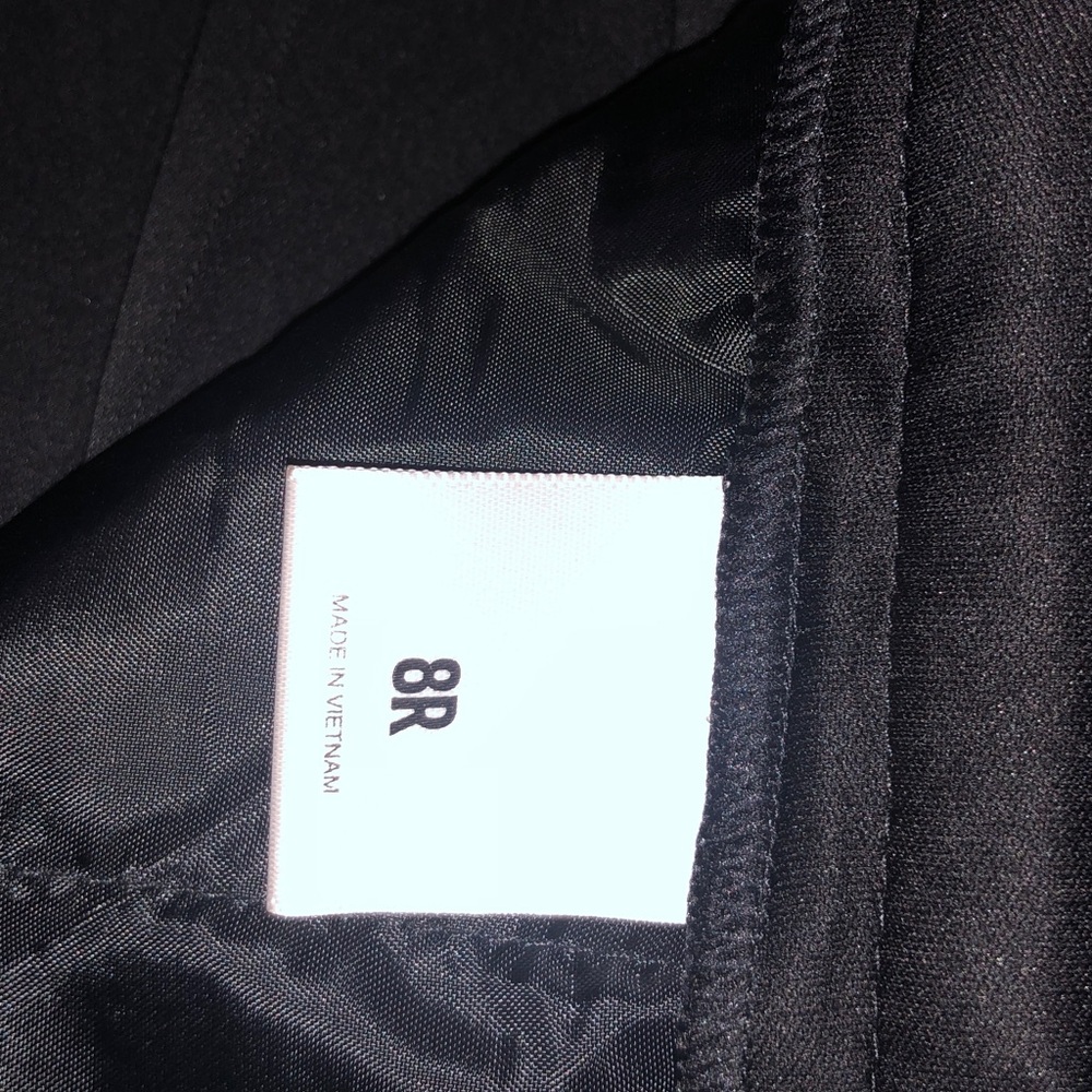 Express Super Soft Twill Mid-rise Classic Black Slacks 8R - Picture 5 of 5